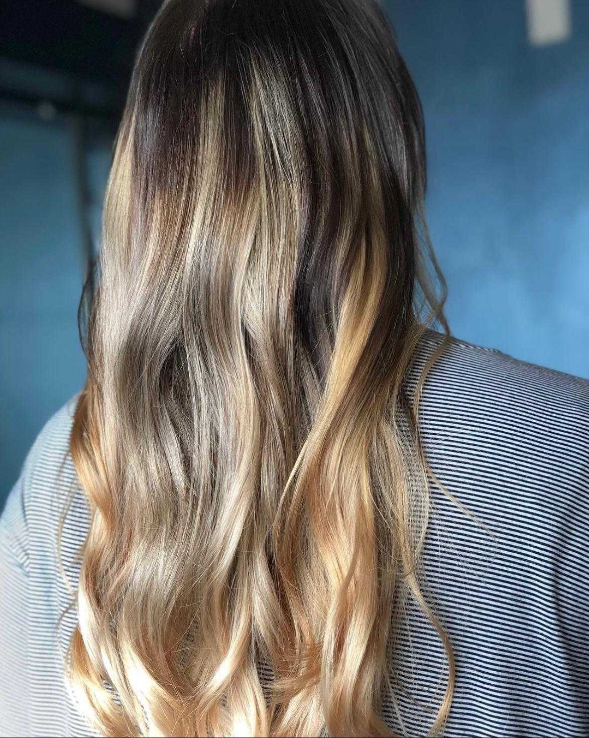 womens partail balayage